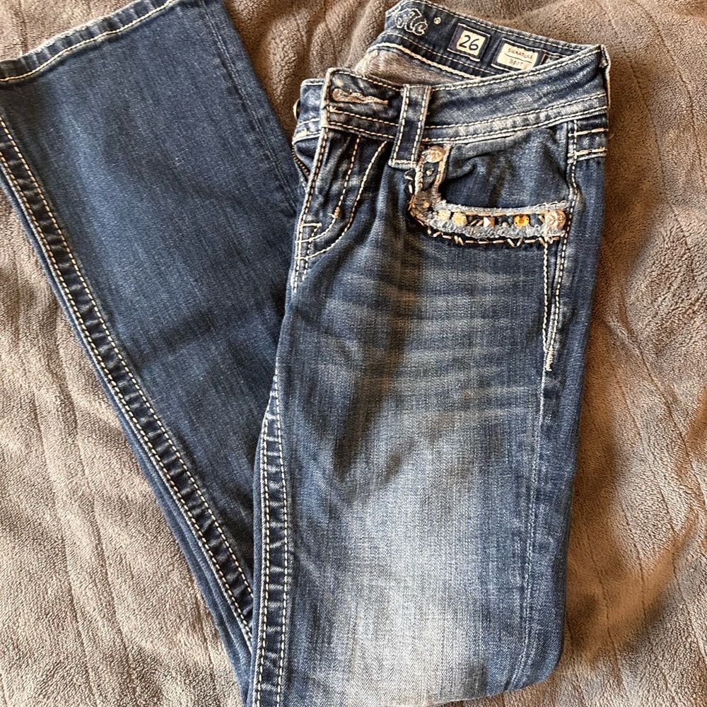 MISS ME BOOT CUT JEANS SIZE 26